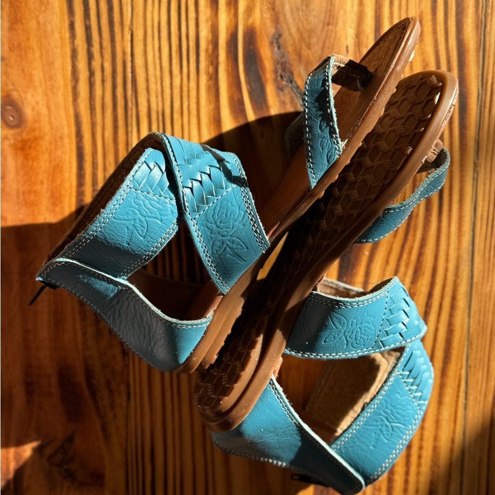 Chic Blue Raramuri Sandals - Picture 4 of 6